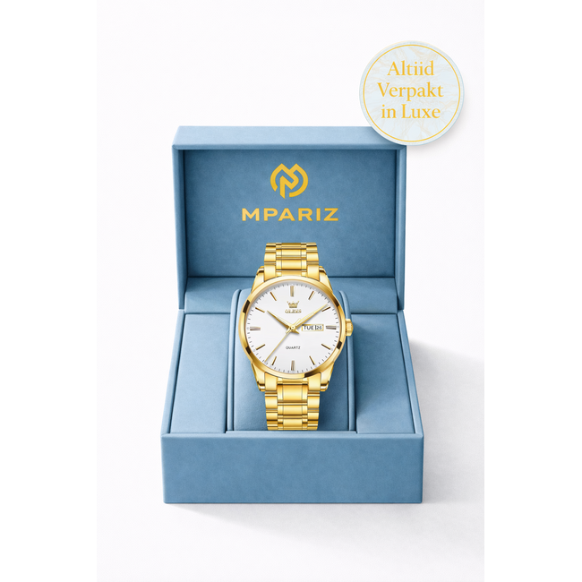 Olevs Solis – herenhorloge met stalen band en minimalistisch design