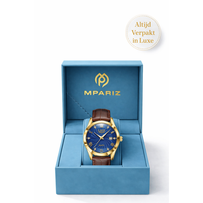 Lige Versailles – herenhorloge met leren band en elegant design