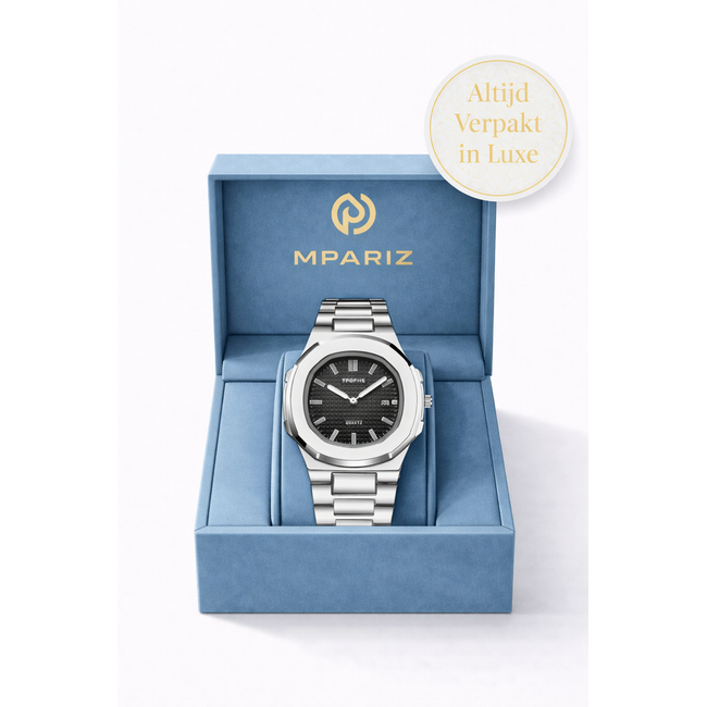 Tpofhs Carbon – herenhorloge met stalen band en modern design