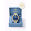 Olevs Luxe Herenhorloge Goud Diamonds (Blauw/Groen)