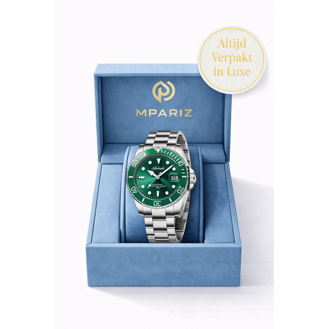 Mpariz Evergreen – herenhorloge met stalen band en sportief design