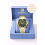 Curren Luxe Herenhorloge Zilver Goud (Groen/Wit)