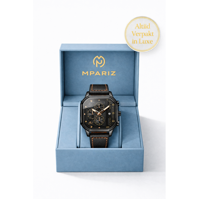 Olevs Forge – herenhorloge met leren band en klassiek design