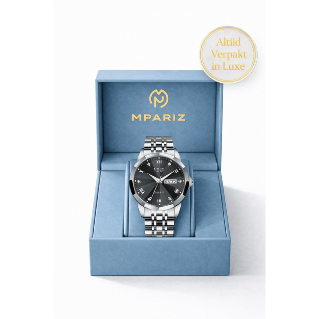 Lige Silvain – herenhorloge met stalen band en modern design