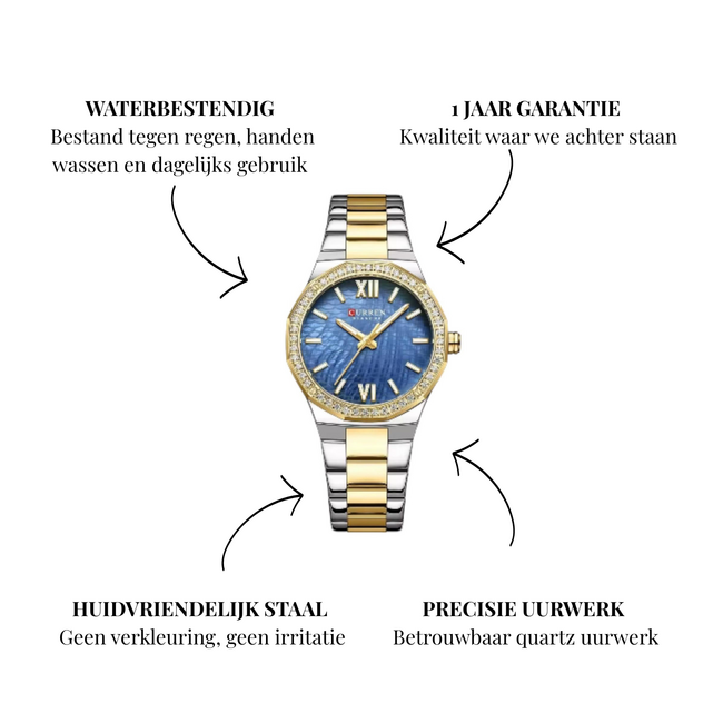 Curren Vivienne – dameshorloge met stalen band en elegant design