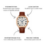 Geduo Classique – herenhorloge met leren band en klassiek design