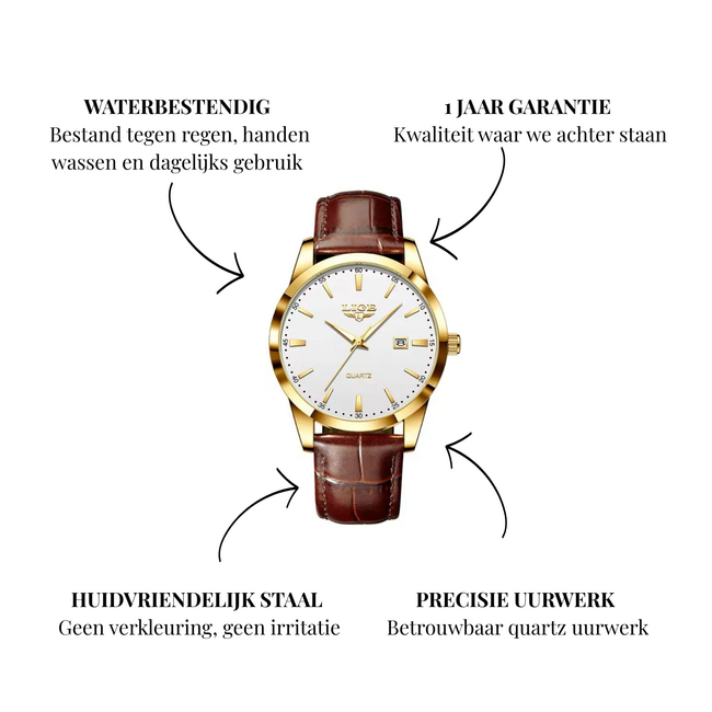 Lige Luxe Herenhorloges Goud en Zilver