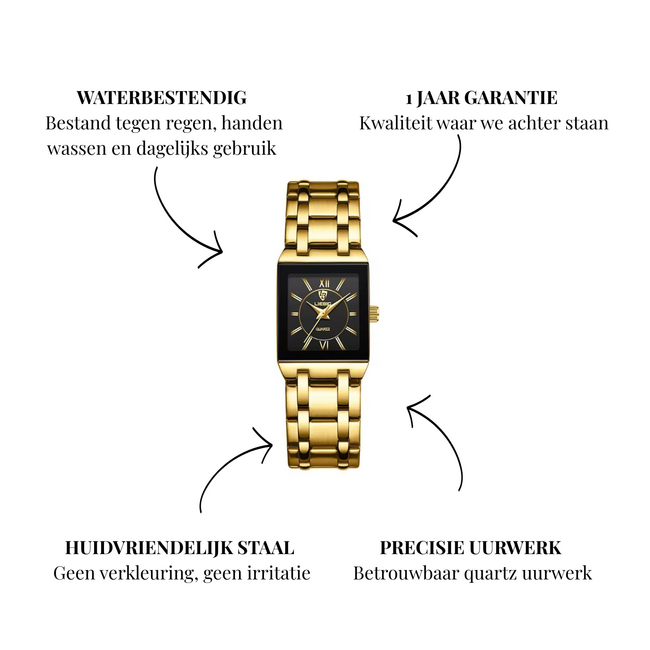 Liebig Noirelle – dameshorloge met stalen band en elegant design