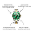 Olevs Rievera Vert – herenhorloge met stalen band en sportief design