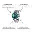 Lige Emerald – herenhorloge met stalen band en sportief design