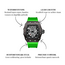 Mpariz Phantom Vert – herenhorloge met rubber band en futuristisch design