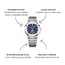 Binbond Luxe Herenhorloge Zilver Blauw
