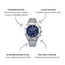 Binbond Luxe herenhorloge Zilver (Blauw/Zwart)