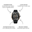 Lige Xyron – herenhorloge met tonneau kast, chronograaf design en sportieve siliconen band