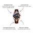 Olevs Bravon – herenhorloge met leren band en minimalistisch design