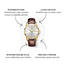 Olevs Aurel Blanc – herenhorloge met leren band en minimalistisch design