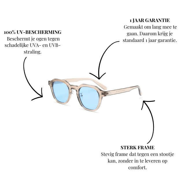 Mpariz - Retro Polarized​ Zonnebril