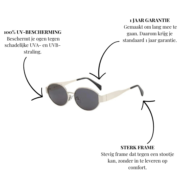 Mpariz - Silver Classic Zonnebril