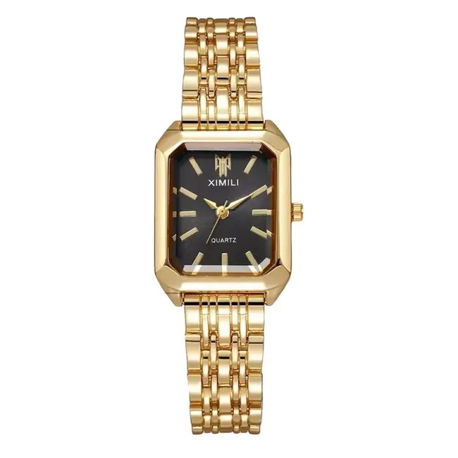 Ximili Clarisse – dameshorloge met stalen band en klassiek design - Incl. armband