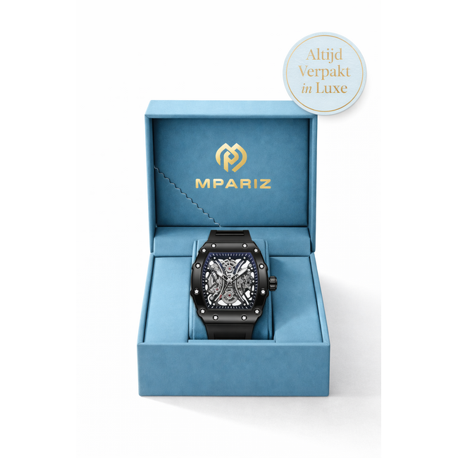 Mpariz Obscura – herenhorloge met rubber band en sportief design