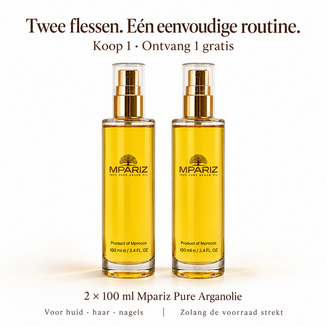 Mpariz 100% Pure Arganolie 100ml – Duurzaam, Biologisch & Luxe