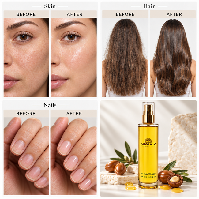 Mpariz 100% Pure Arganolie 100ml – Duurzaam, Biologisch & Luxe