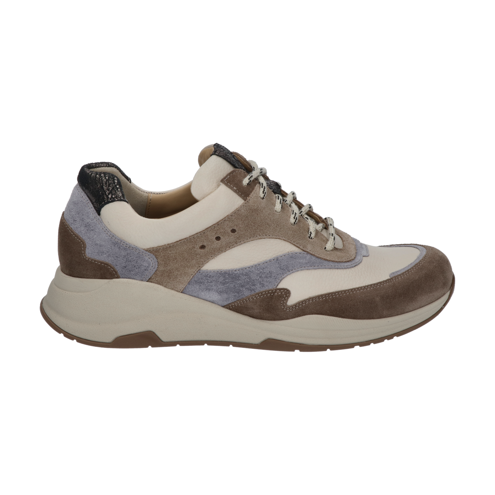 Durea 6267 taupe/denim/ardesia wijdtemaat H