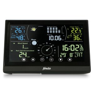 Alecto Professioneel Weerstation met Draadloze Buitensensor en Verlicht Display