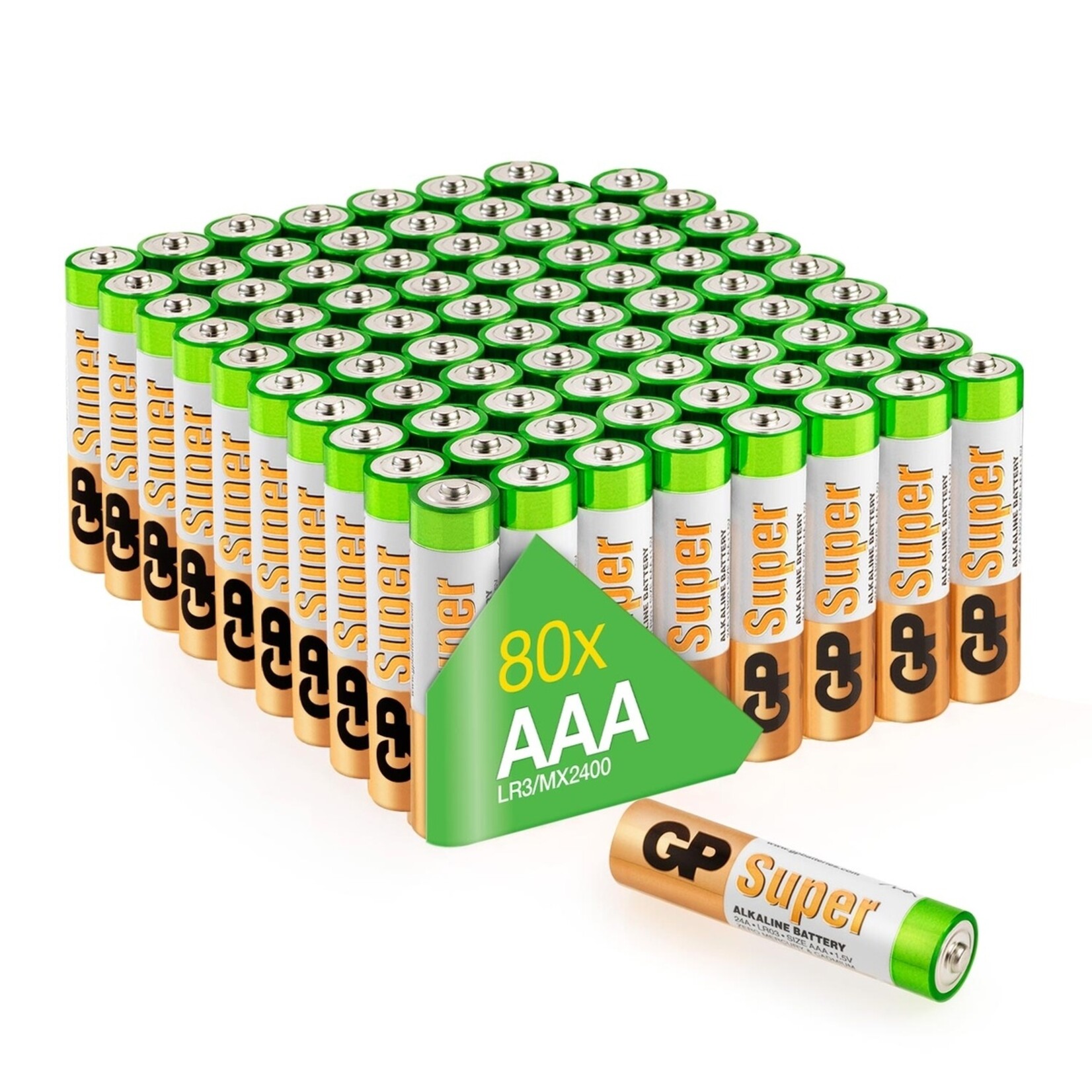 GP GP Alkaline Super AAA Batterijen 1.5V LR03