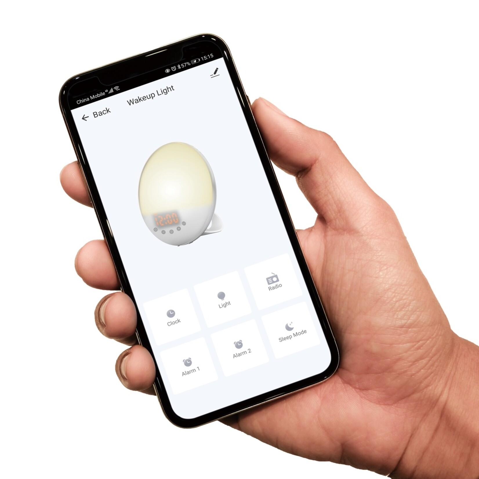 Lenco Slimme Wake Up Light Wekker - Lichtwekker met App-bediening