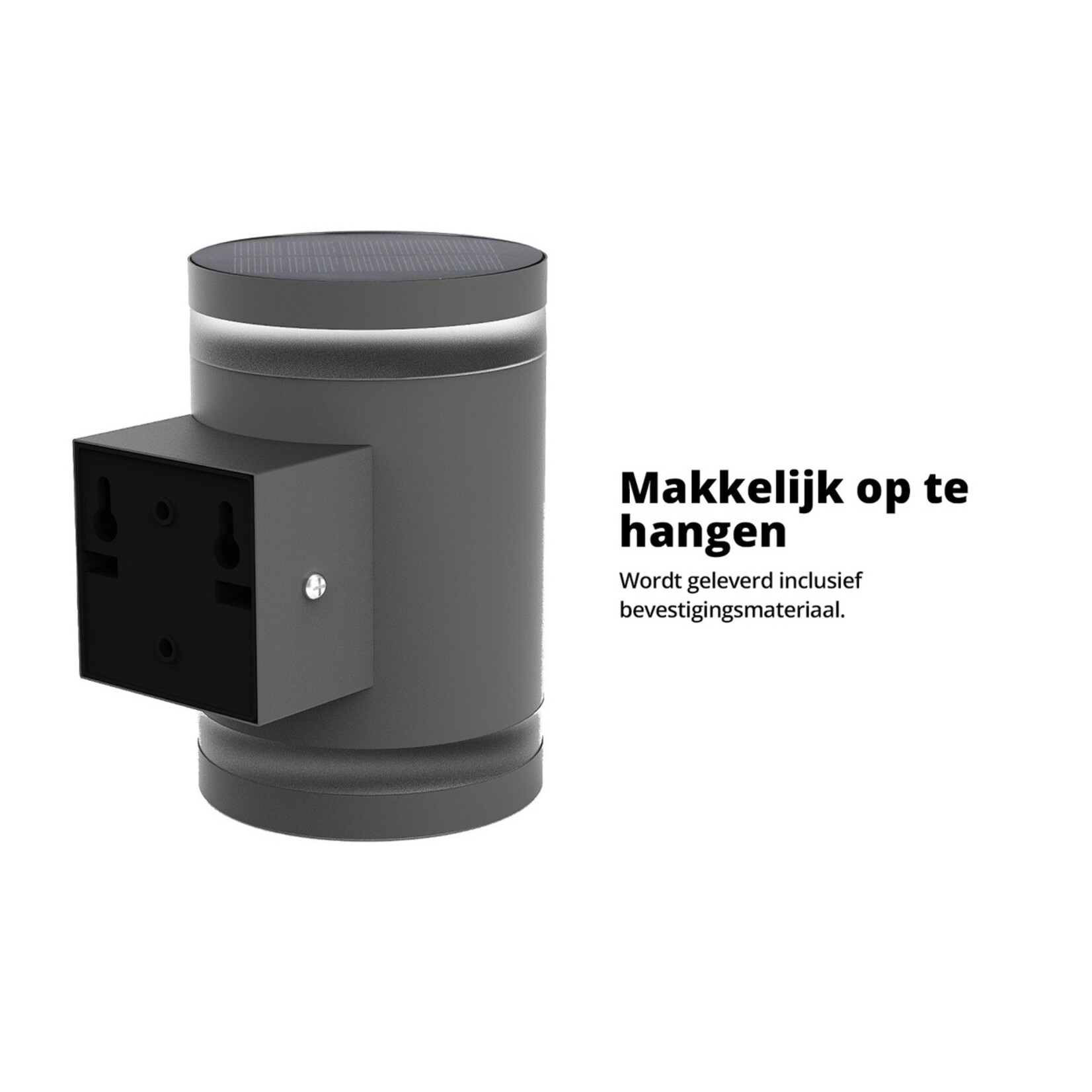 FlinQ Solar Lamp met Sensor voor Buiten – Wandlamp op Zonne-energie