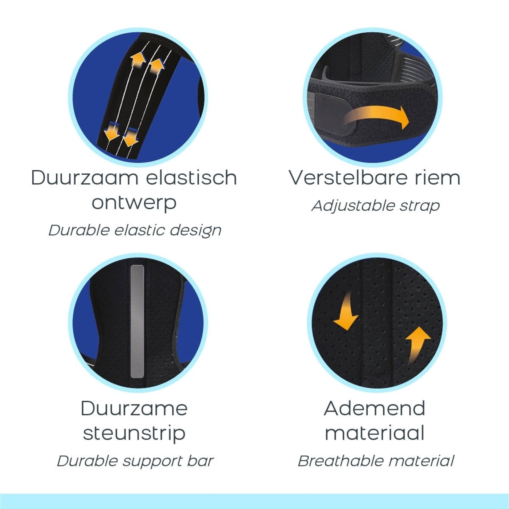 Orange Planet Rugharnas Pro Rugband voor Onzichtbare Ondersteuning – Rugbrace