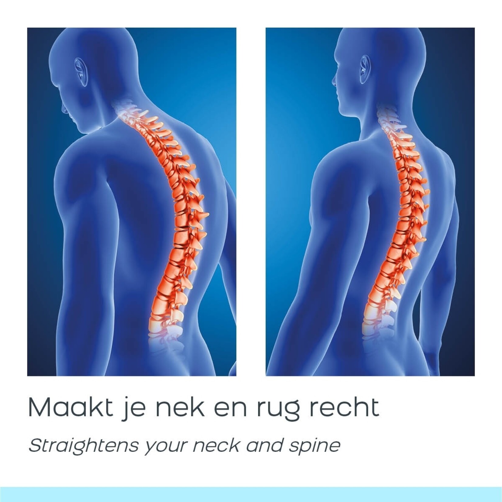 Orange Planet Rugharnas Pro Rugband voor Onzichtbare Ondersteuning – Rugbrace