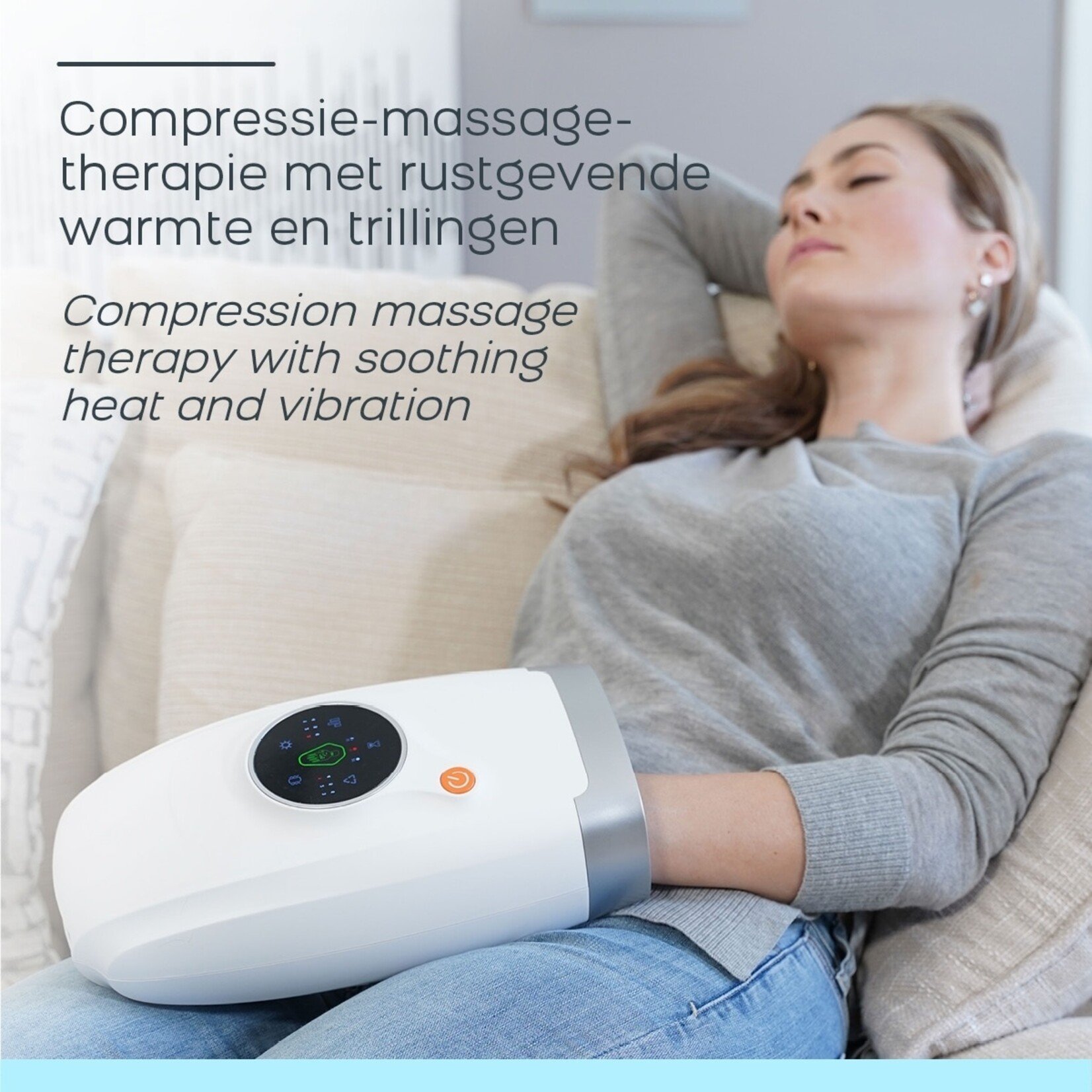 Orange Planet Hand Massager Massageapparaat met Warmtefunctie en 6 Programma’s