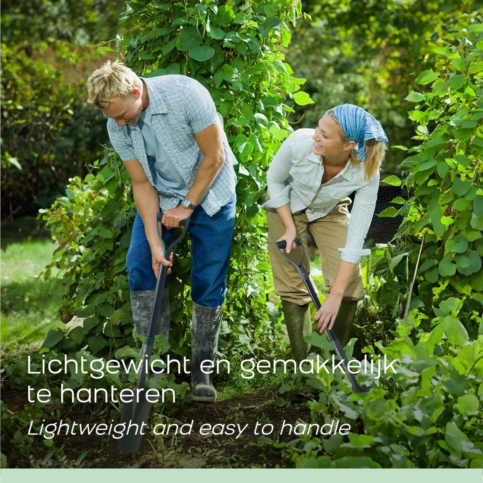 Orange Donkey Tuinspade - Voor Graven, Zagen, Ontwortelen en Planten