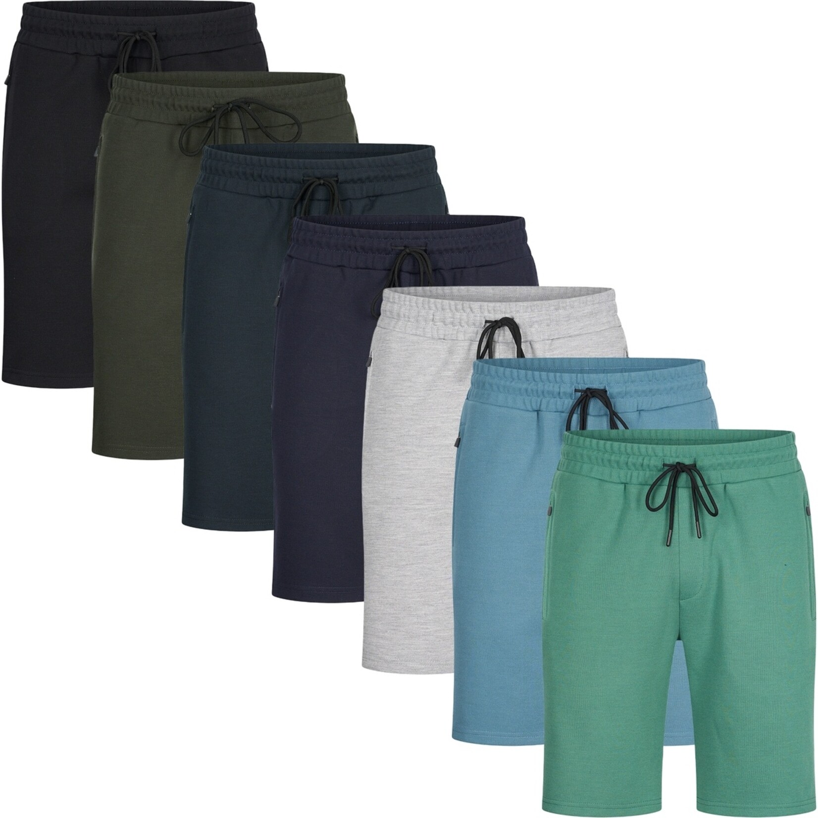 Mario Russo Mario Russo Pique Short - Katoenen Korte Broek