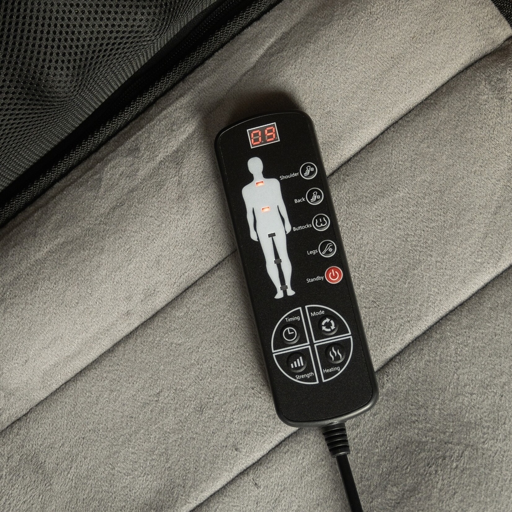 BREND Elektrisch Massagematras met Afneembaar Kussen