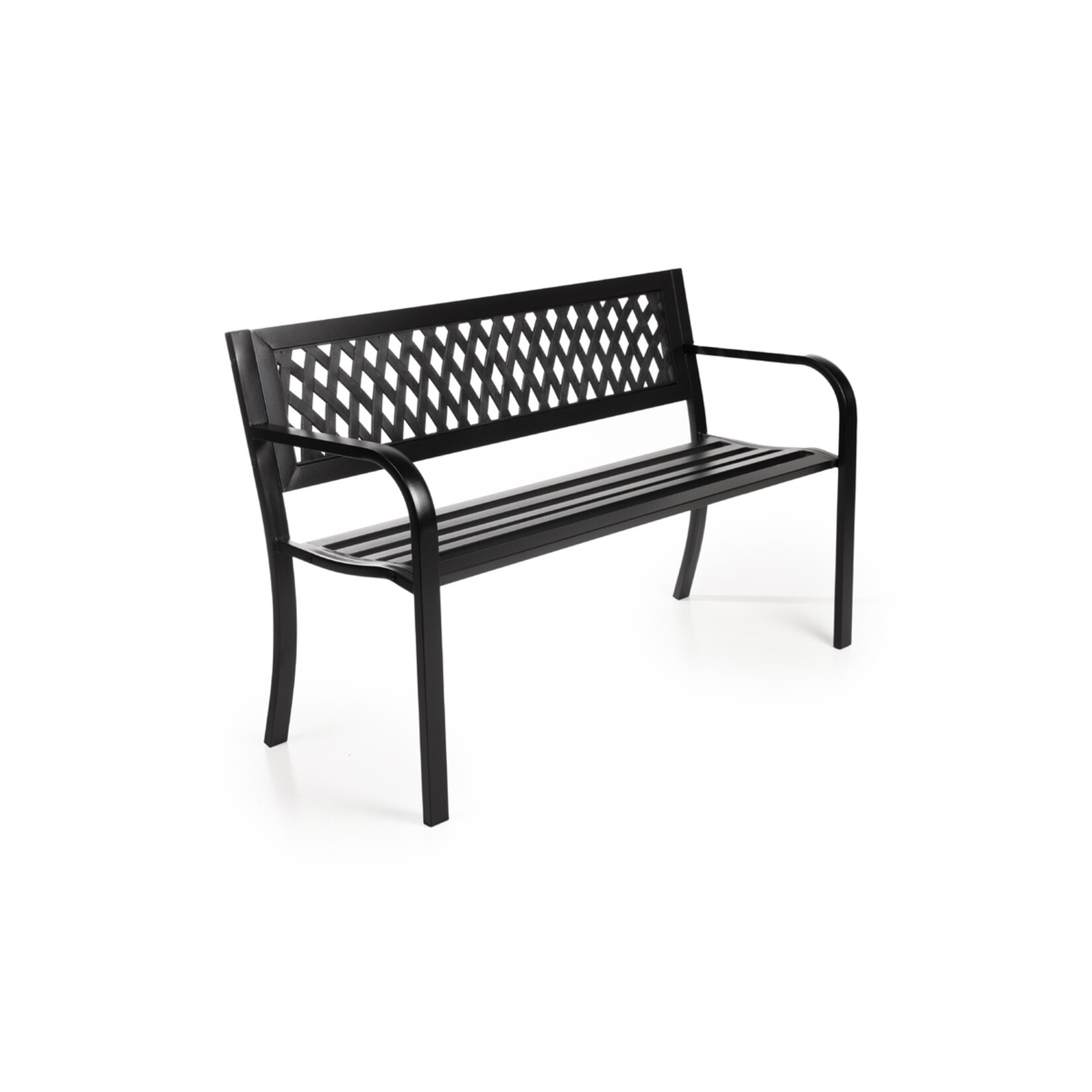 QLT No Less Stalen Tuinbank met Beschermhoes voor 2 Personen – Ergonomisch