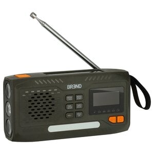 BREND Compacte DAB/FM Noodradio met Bluetooth, SOS-alarm en Zonnepaneel