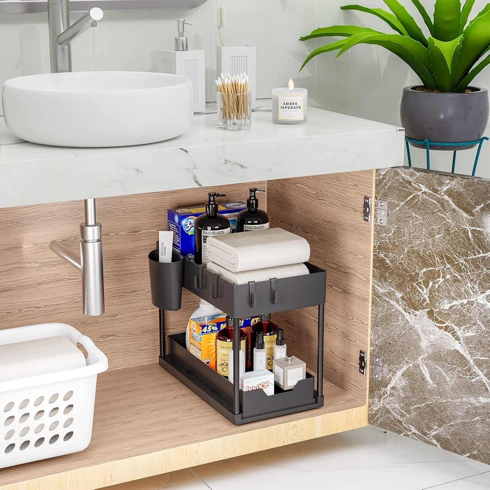 Nexxt Keukenkast Organizer - Gootsteen / Lade Organizer - Rek met Lade