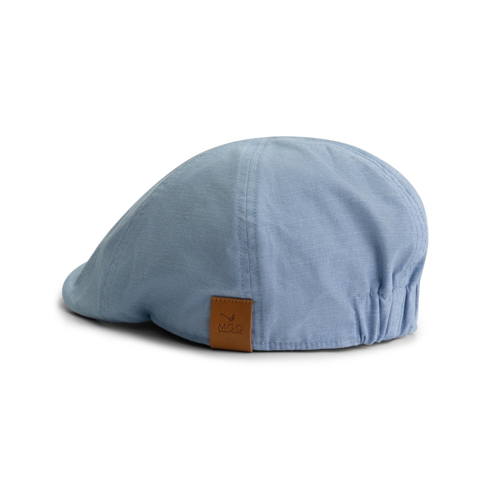 MGO Leisure Wear MGO Brigg Uni Flat Cap Platte Pet van Katoen met Elastische Band