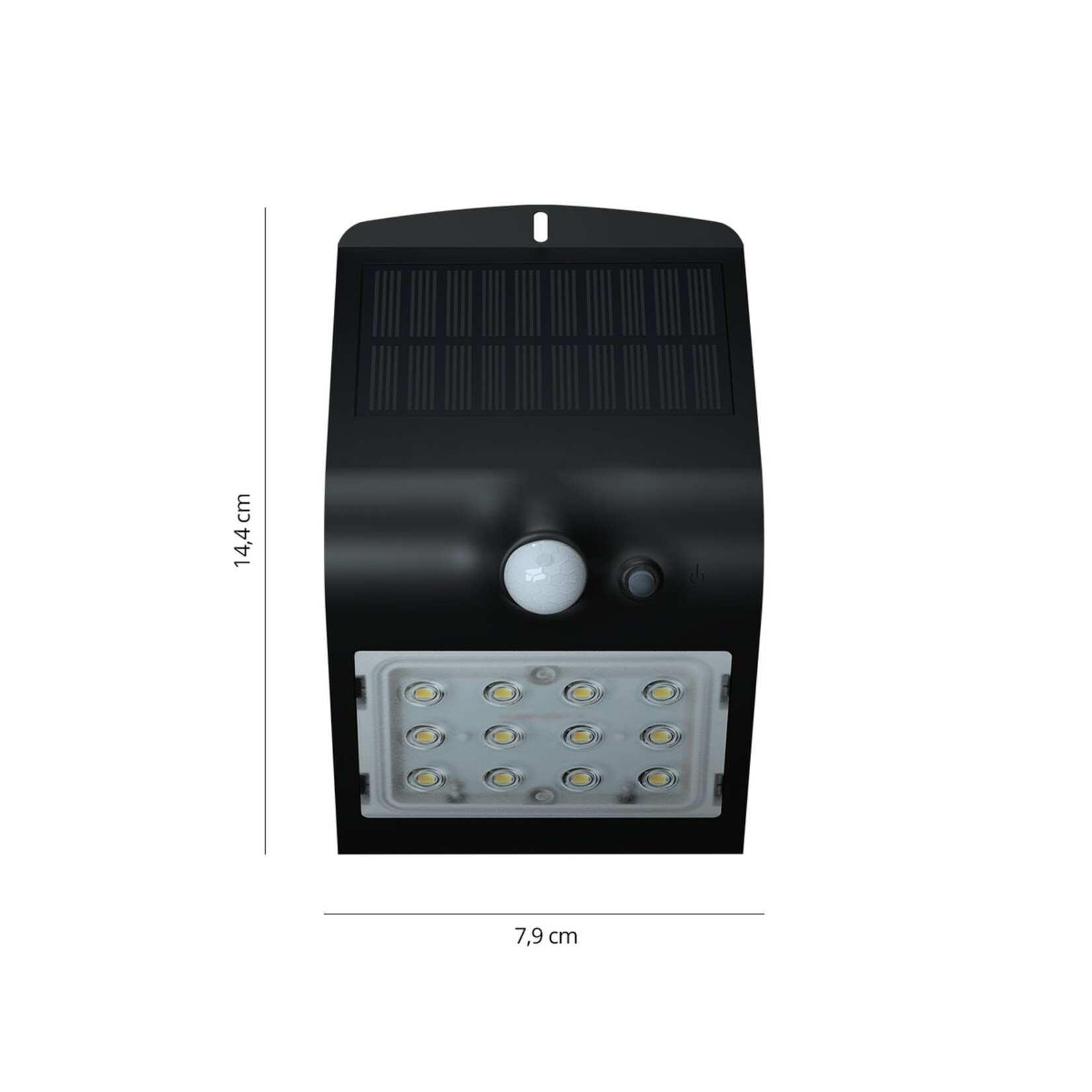 FlinQ Geisha Solar Buitenlamp - Wandlamp met Bewegingssensor