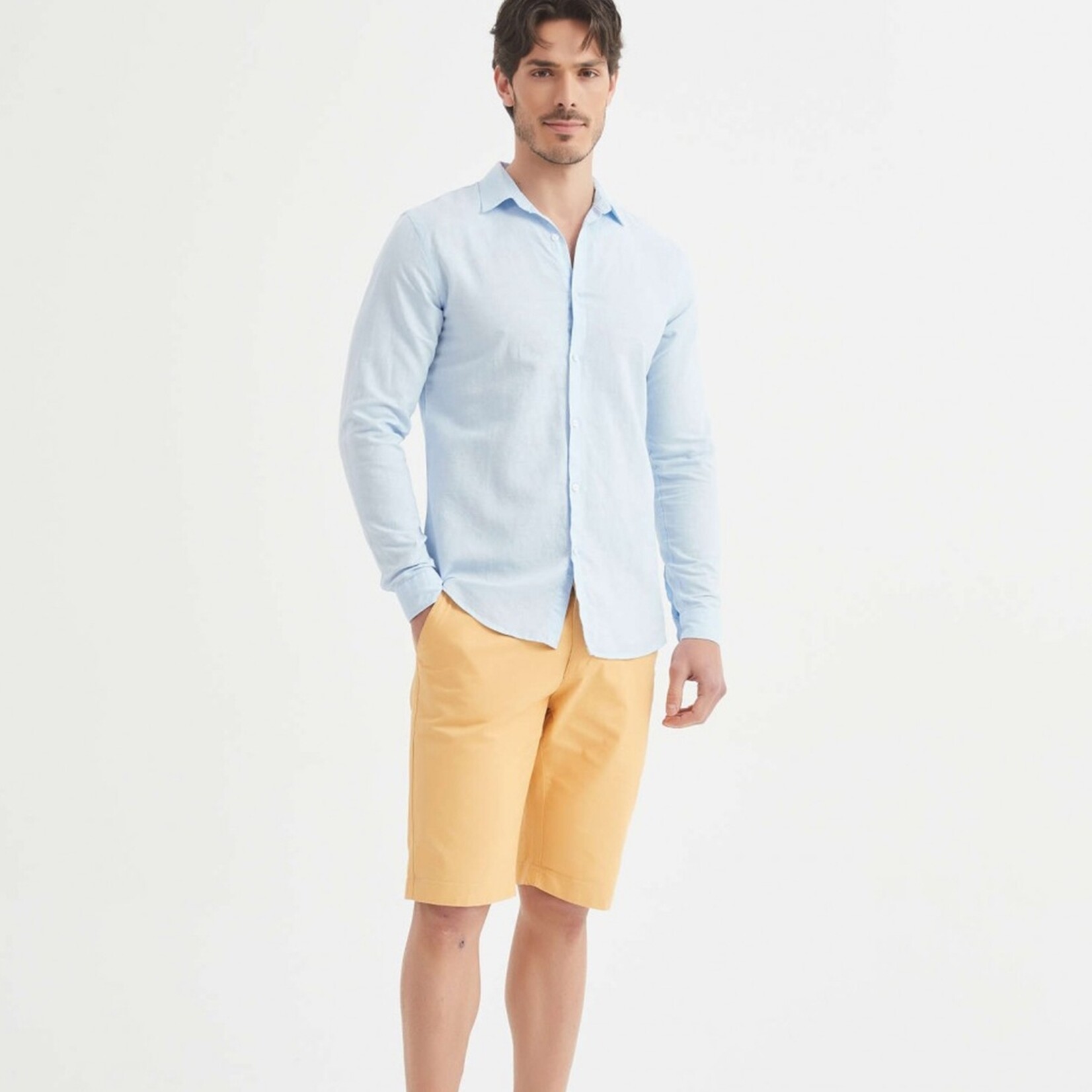 William de Faye William de Faye Linnen Overhemd - Blouse Heren