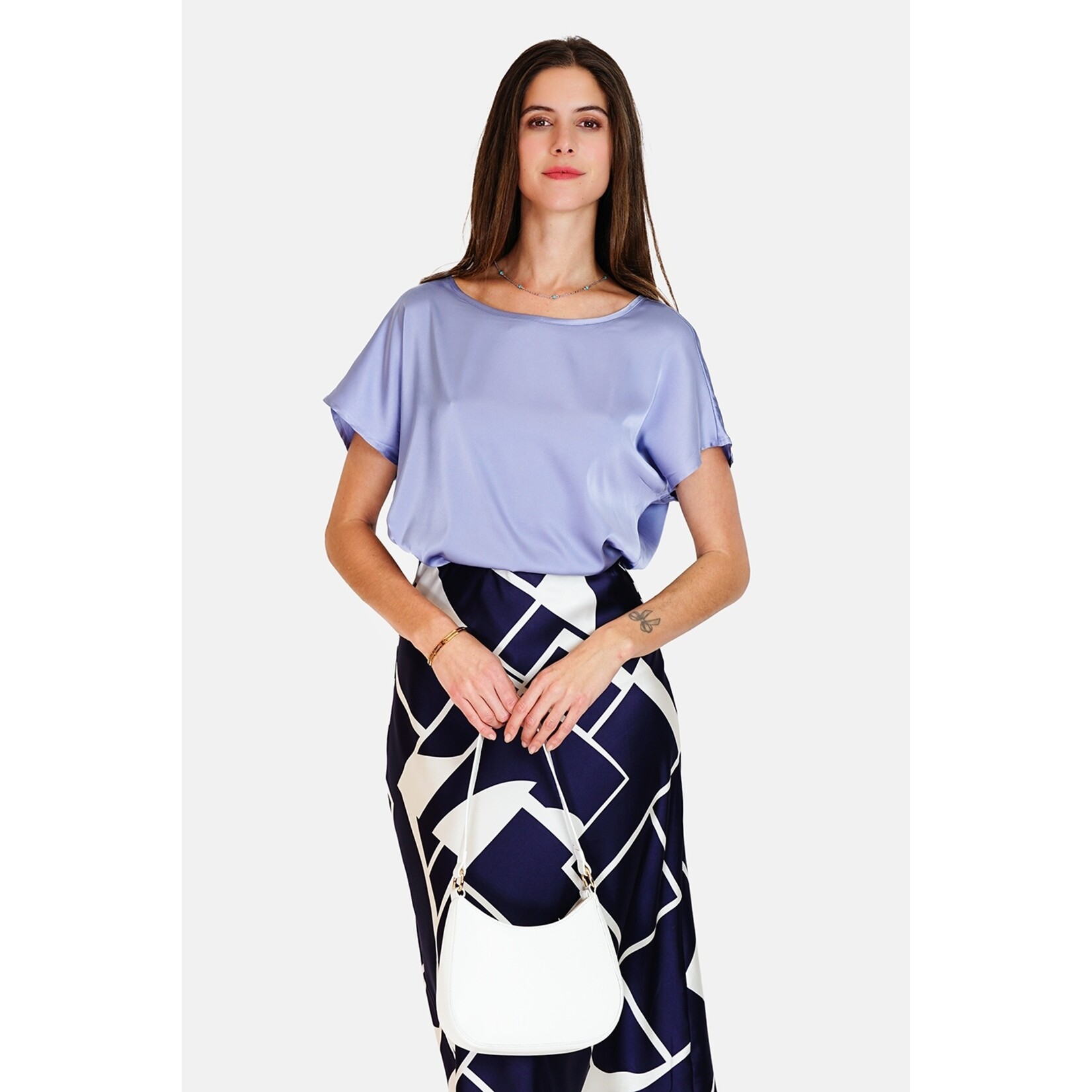 William de Faye William de Faye Wide Round Neck Top voor Dames