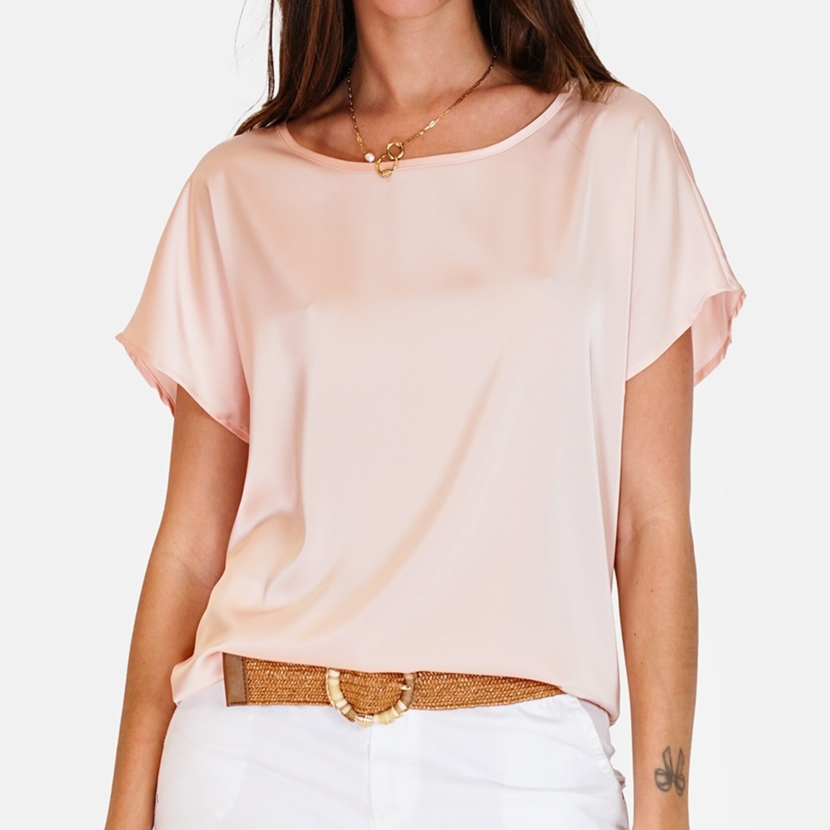 William de Faye William de Faye Wide Round Neck Top voor Dames