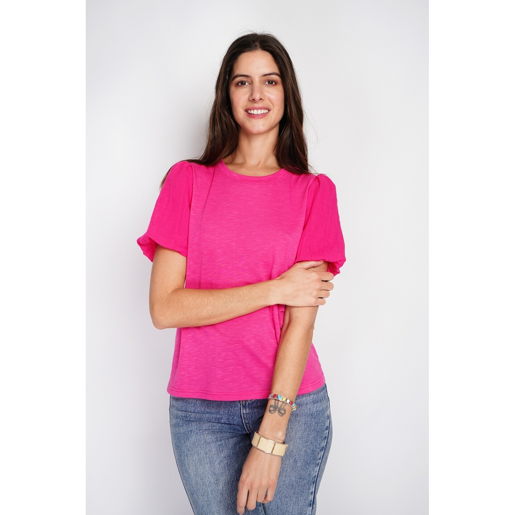 William de Faye William de Faye Short Sleeve Crew Neck T-shirt voor Dames