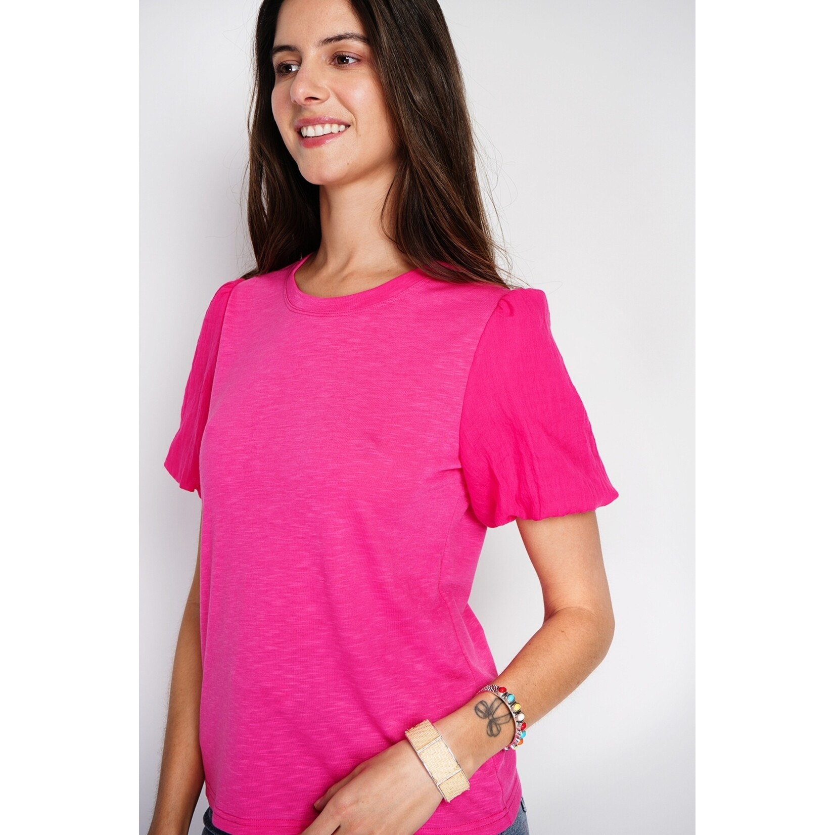 William de Faye William de Faye Short Sleeve Crew Neck T-shirt voor Dames