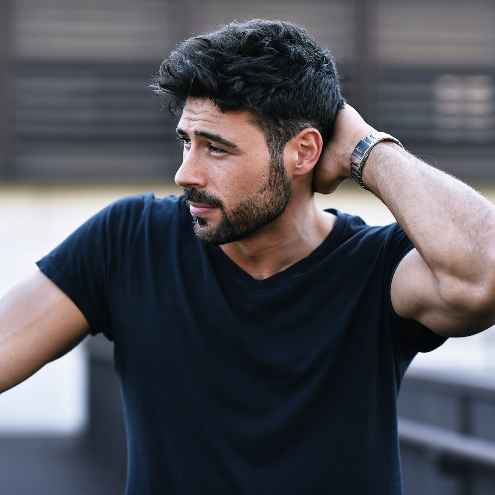 Donadoni Cappuccino Brescia Extra Lange Heren T-shirts met V-Hals