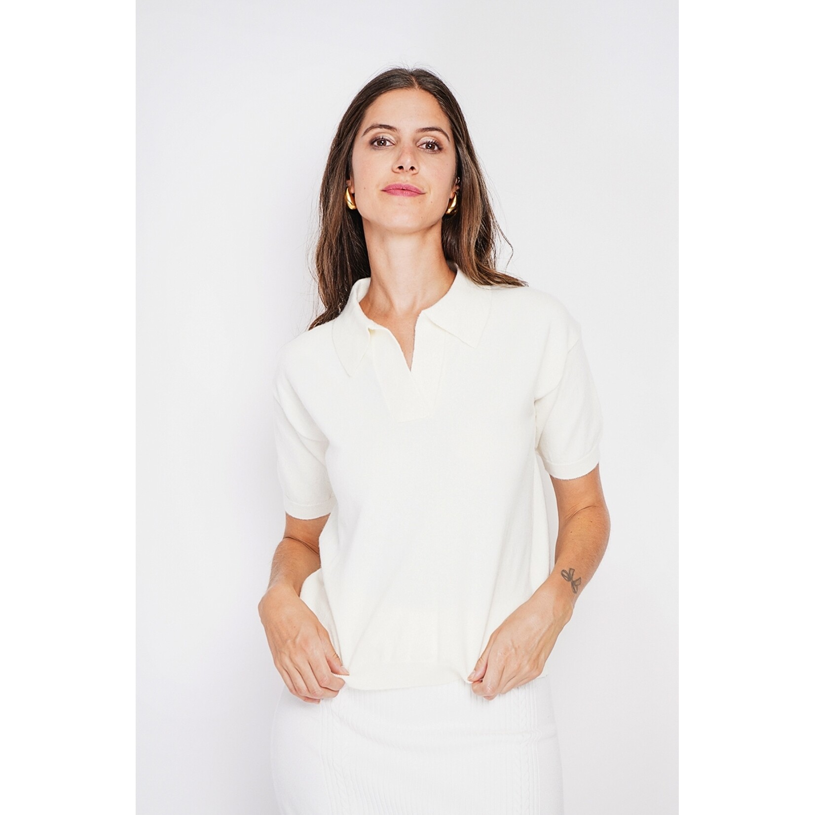 William de Faye William de Faye Trui met Polokraag voor Dames - Halflange Mouwen