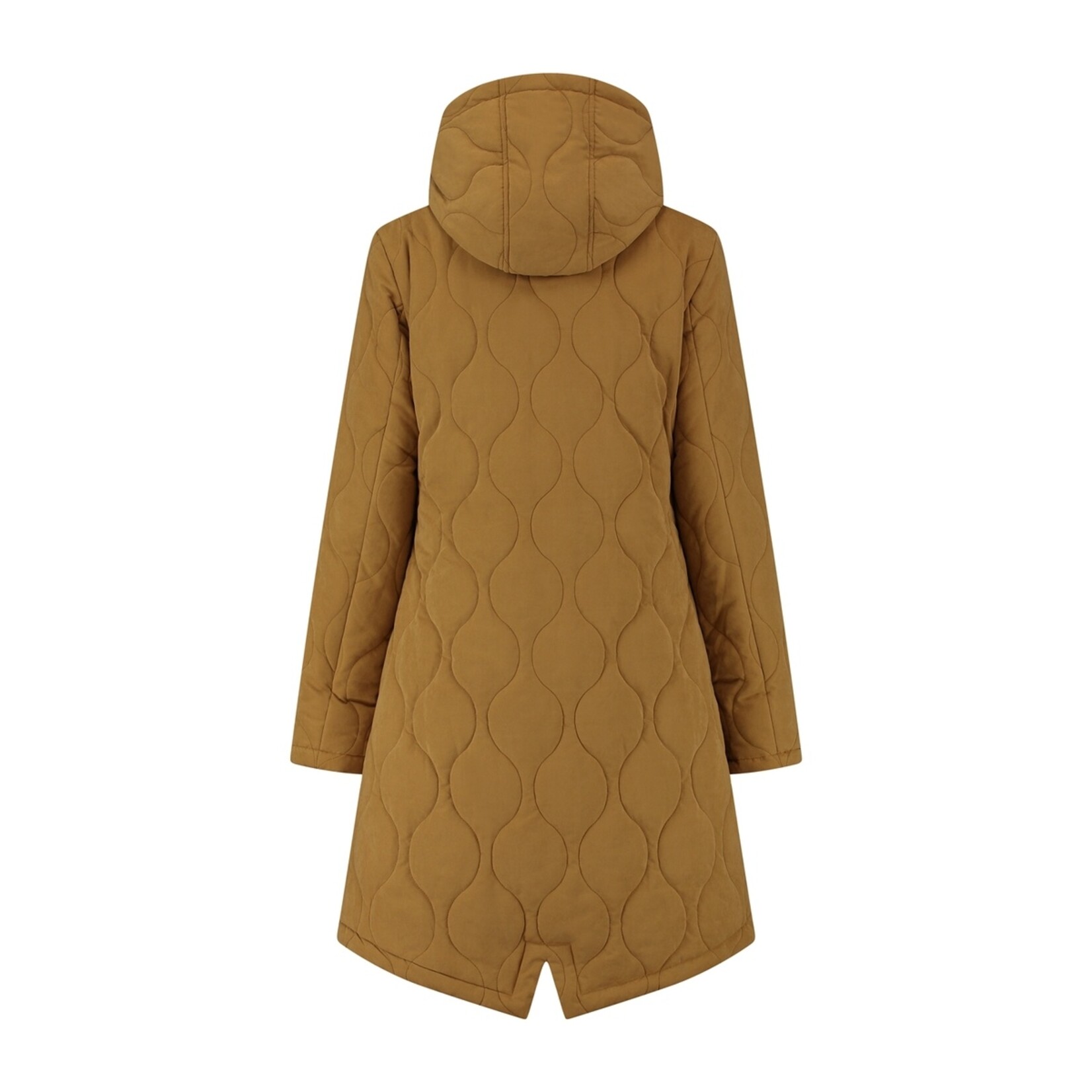 MGO Leisure Wear MGO Lauren Gewatteerde Jas voor Dames - Halflang met Capuchon